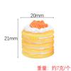 Bolo de Camada com Creme de Morango Yqt Brinquedo Alimentício Acessórios de Resina Joias DIY Acessórios de Cola de Creme Casa de Brincar Ímã de Geladeira