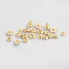 Cuentas Separadoras Chapadas en Oro de 14K Cuentas Planas Doradas Cuentas Sueltas Accesorios Pulsera DIY Hecha a Mano Cuentas para Cuerda Materiales Al por Mayor