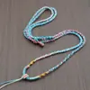 Cuerda de collar tejida a mano, segmento de cuerda de collar tejido con cuatro hilos, colgante de Buda de jade teñido, cuerda para colgar colgante de jade dorado, cuerda para colgar, cuerda para el cuello