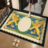 Fabricante de felpudo de entrada estilo lana 3D transfronterizo, alfombrilla de baño, alfombrilla de tierra de diatomeas, alfombrilla de baño antideslizante