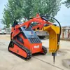 La Minicargadora Compacta de Ruedas Se Utiliza Principalmente en Ingeniería de Jardines. Entrega oportuna. Muchos Accesorios y Complementos
