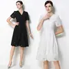 Comercio exterior transfronterizo TK vestido de encaje con bordado francés para mujer, nuevo estilo de verano, vestido elegante y de alta gama