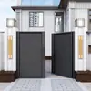 Puerta de casa autosuficiente rural aleación de aluminio puerta de patio puerta de hierro exterior villa patio acero inoxidable arte de aluminio en la flor
