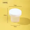 Taza de Gelatina de Plástico Pp Hongmu con Tapa, Taza Desechable para Yogur, Taza para Yogur Seco, Taza de Empaque Moldeada por Inyección