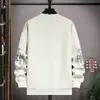 Sudadera para Hombre Primavera y Otoño Cuello Redondo Marca de Moda Nueva para Hombre Tops de Manga Larga Otoño con Capucha Ropa de Primavera