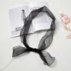 Corea del Sur pañuelo pequeño de organza para mujer, popular moda de primavera y verano, pañuelo versátil, pañuelo de protección solar de otoño, pañuelo de moda