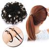 Goma para el Cabello de Perlas Doradas de Dibujos Animados Goma Sencilla para el Cabello Sin Costuras Alta Elasticidad Goma Elástica para Mujer Suministro de Tienda Yiwu de 2 Yuan Lazo