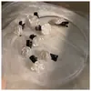 Pinza para el pelo coreana rosa dulce de chica mariposa melocotón, pinza lateral versátil para salir, para trenzas, para flequillo