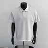 Camisa Polo Masculina Regular de Ombro Americano de Manga Curta, Camisa de Verão Pesada com Gola Virada para Baixo, Camiseta com Mangas Raglan, Manga Curta