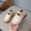Sapatos Simples Pequenos de Couro para Meninas 2025 Nova Coleção Primavera e Outono Sola Macia Sapatos de Princesa para Crianças Mocassins para Menininhas Bebês