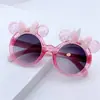 Gafas de sol coloridas para niños gafas de sol para bebé con estrellas punto de estrella gafas anti-ultravioleta forma de lazo linda niñas