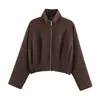 Comercio Exterior 2026 Otoño Nueva Moda Casual Europea Americana para Mujer Chaqueta Piloto Exterior Superior para Mujer F612701