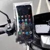 Suporte de telefone à prova d'água com capacidade de tela sensível ao toque, bolsa à prova de chuva para entregadores, capa de telefone à prova d'água recarregável