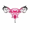 Pegatinas de Tatuaje Temporales para la Cintura - Estilo Europeo Totem Azul, Rojo, Morado Multicolor Impermeables para Niñas