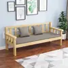 Sofá Silla Banco Largo de Madera Maciza para Balcón, Sala de Estar, Casa de Alquiler, Banco Largo Simple de Ocio, Banco Sofá Doble o de Tres Personas
