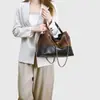 2025 Nuevo Bolso Cubo Estilo Pequeño Fragante Bolso de Cadena Rombo Moda Retro Bolso Tote de Hombro de Gran Capacidad para Mujeres