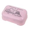 Caja de Jabón Impresa con Tapa abatible Caja de Jabón para Artículos de Tocador de Baño Plástico de Baño Caja de Jabón Impresa con Drenaje para Viaje Multiusos