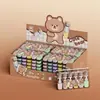 Conjunto de Iluminador Macaron Estilo Garra de Gato para Meninas Mini 6 Cores Cor Clara Cor de Estudante Marcador