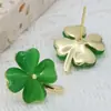 Amazon Versátil St. Pendientes del Día de San Patricio Pendientes de Trébol de Cuatro Hojas Joyería Elegante Exquisita Simple para Mujeres