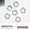 2026 Nuevo Adorno de Corona de Navidad para Uñas Accesorios Lazo de Aleación con Pedrería y Perlas Decoración de Uñas Pedrería Brillante Venta al por Mayor