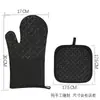 Guantes de Silicona de Algodón Puro con Certificación CE, Engrosados y Alargados, Antideslizantes, Resistentes a Altas Temperaturas, Guantes para Horno de Microondas, Anti-quemaduras para Horno de Horneado E18