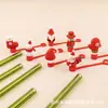 Tapas de Silicona para Popotes de Dibujos Animados Navideños 3D de Gran Venta Transfronteriza en Stock, Tapones a Prueba de Polvo para Vasos de Té de Leche, Cubiertas para Popotes, Accesorios para Popotes