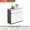 Aparador de Madera Maciza y Pizarra Montado en Pared Gabinete de Almacenamiento Integrado Gabinete de Té Simple Moderno Gabinete de Almacenamiento Gabinete de Cocina para el Hogar