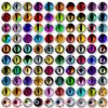 Fábrica de accesorios de joyería de bricolaje Lu Yi, venta al por mayor, cuentas de ojo de muñeca de simulación, gemas del tiempo, ojos de animal de cristal