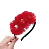 Versión coreana de diadema de flor para el pelo de niña, bebé niña no se ata la gasa para la cabeza, flor de cabeza para salida de niña pequeña, foto, fotografía, joyería para la cabeza