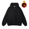 Sudadera con capucha tipo cárdigan retro de otoño de la marca de moda Wukong Youhuo para hombre y mujer, sudadera con capucha casual básica versátil holgada