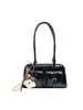 Bolsa de Bolos Retro para Mujer 2026 Otoño/Invierno Nuevo Bolso de Mano de Charol Bolso de Hombro Único Cruzado Bolsa de Moda Trendy para el Trabajo