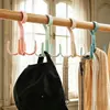 Gancho Giratorio con Cuatro Garras, Gancho Multifuncional para Bolsa de Armario, Gancho de Plástico de 4 Garras para Bufandas y Corbatas, Gancho Colgador de Almacenamiento