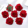 Cabeças de Flores de Rosa de Veludo Sintético para Decoração de Parede de Flores de Casamento, Flores Artificiais, Materiais de Flores para Lapela DIY, Atacado do Fabricante