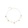Joyería estilo hada corona de mariposa púrpura colgante cadena de cristal collar con cuentas Gargantilla cadena para clavícula collar mujeres