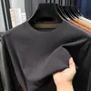 Suéter de gola redonda de alta qualidade para outono novo masculino, camisa base de malha jacquard casual masculina, roupas masculinas