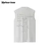 Camiseta de Manga Corta con Estampado Directo de Guitarrista Retro Americano Befearless Conley Verano Unisex Chaleco sin Mangas Holgado