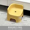 Taburete pequeño para el hogar, taburete bajo con respaldo, silla para el baño de niños, taburete de ducha, silla para bebé, silla con respaldo, silla de plástico, engrosada