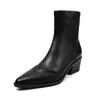 Botas Elegantes Estilo Coreano para el Trabajo Adelgazantes 2026 Otoño Invierno Tacón Cuadrado Tacón Medio Punta Fina Versátiles Piel de Cordero Elástica Adelgazantes Botines Tobilleros Mujer