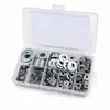 Conjunto de Parafusos de Aço Inoxidável Parafusos de Aço Inoxidável 304 Conjunto de Arruelas Planas Caixa de Parafusos e Arruelas M2-M12