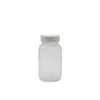 Botella cápsula de vidrio esmerilado, botella dispensadora de pastillas medicinales sellada transparente, botella de almacenamiento a prueba de humedad de boca ancha para polvo de Cordyceps y Panax notoginseng