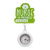 Reloj de bolsillo retráctil para enfermera RN más vendido transfronterizo, hebilla de acrílico con purpurina fácil de tirar, reloj de bolsillo anti-pérdida con insignia médica NURSE