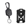 Mosquetón Negro Spot Antiperdida Hebilla de Fácil Extracción Anillo para Llaves de Metal Colgante para Mochila de Aventura al Aire Libre Clip para Correa de Hombro Venta al por Mayor