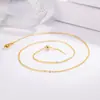Cadena Universal Tipo Pasador Forma O para Mujer, Cadena Sencilla y Casual con Colgante a Juego, Cadena Clavicular de una Sola Cadena Ajustable