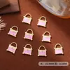 Accesorios de Arte para Uñas Estilo Nuevo Mini Bolso de Moda Dibujos Animados Metal Esmalte Estilo Chanel Decoraciones para Uñas de Niña