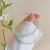 Pulsera Mitad Montaña Mitad Agua Gradiente Verde Agua Transparente Ins Sentido Avanzado Pulsera de Ágata Pulsera Fina Tintineante Calcedonia Pulsera Mori