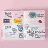 Stickers de diario lindo planeta PET impermeable bolsa de papel estilo ns lindo dibujos animados material de diario pegatinas decorativas diy