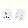 Adaptador redondo pequeño de dos clavijas estándar europeo al por mayor Adaptador de viaje europeo Adaptador de enchufe de viaje Adaptador de enchufe de calibre europeo