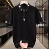 2026 Nuevo Estilo de Verano para Hombre, Camisa Polo con Cuello, Lujo Ligero, a la Moda, Corte Entallado, Versátil para Negocios, Camiseta Atractiva de Manga Corta