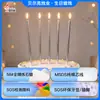 Velas Metálicas Creativas Doradas Plateadas de Tallo Largo para Fiestas de Cumpleaños, Bodas, Horneado, Venta al por Mayor, Envío Gratis