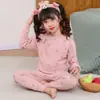 Roupas de Outono para Crianças e Calças Compridas, Conjuntos de Algodão Puro para Meninos, Íntimos Térmicos para Meninas, Suéteres de Algodão para Crianças Médias e Grandes, Pijamas para Crianças